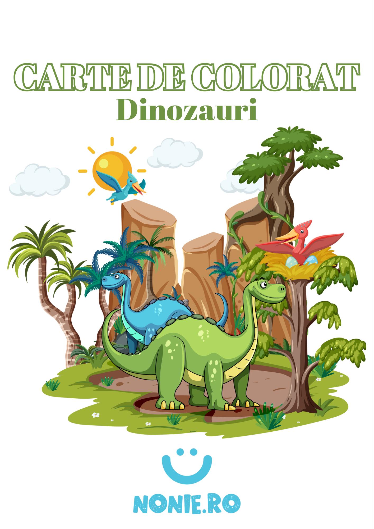 Carte de colorat digitala - Dinozauri, 70 pagini, NONIE
