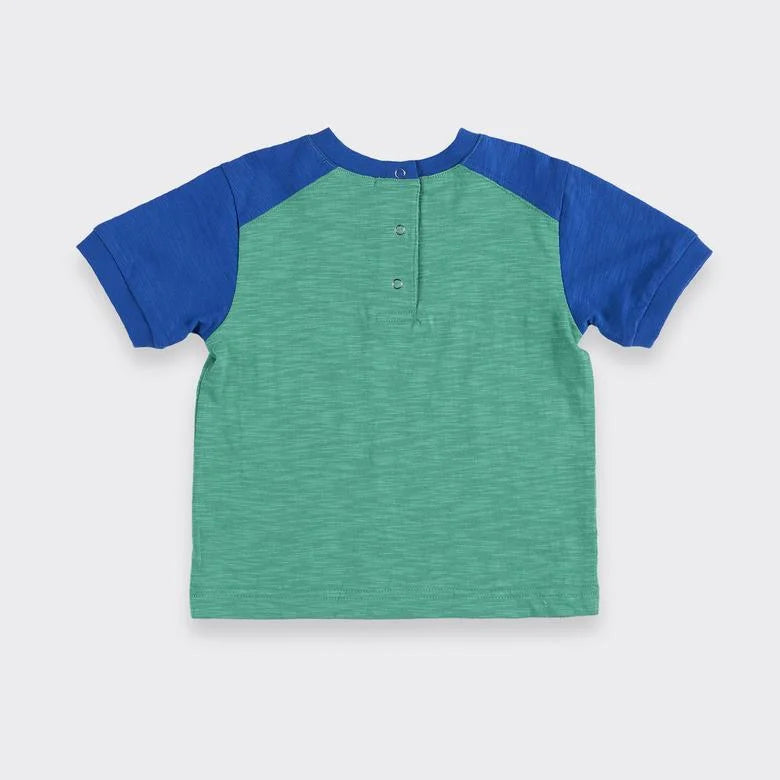 Tricou PANGO - Game Mode, Verde si Bleumarin, pentru baietei