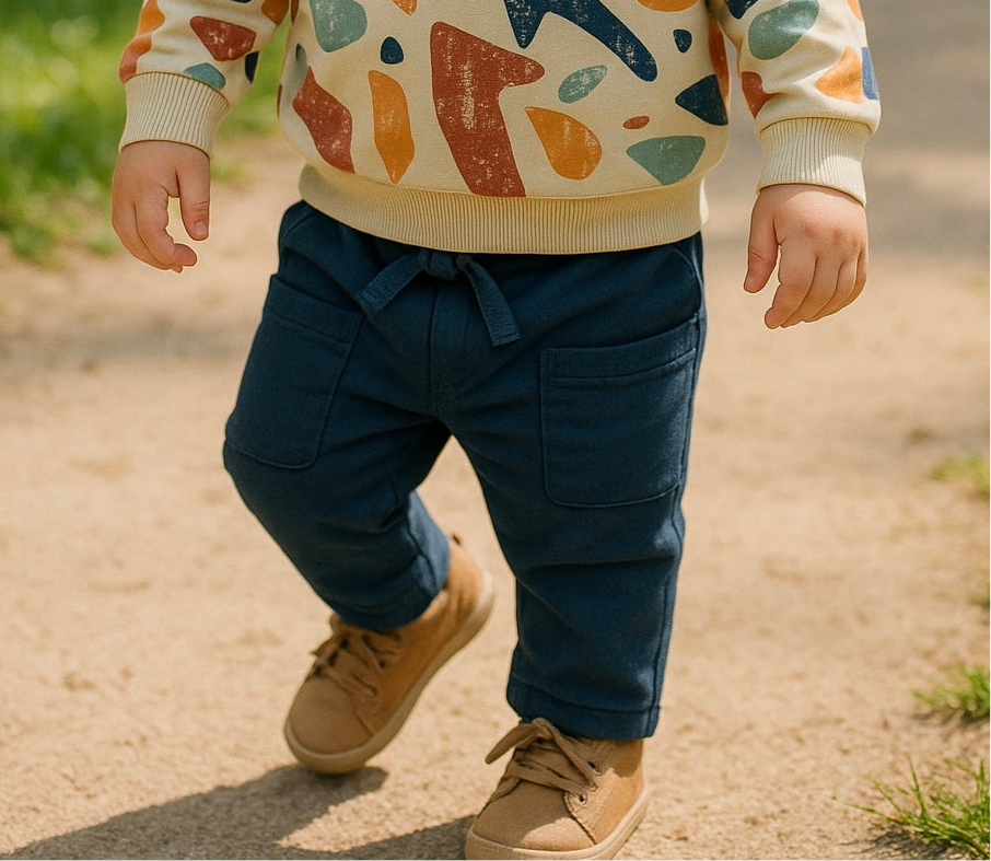 Pantaloni sport cu buzunare patrate, PANCO - Moments, Bleumarin, pentru baieti