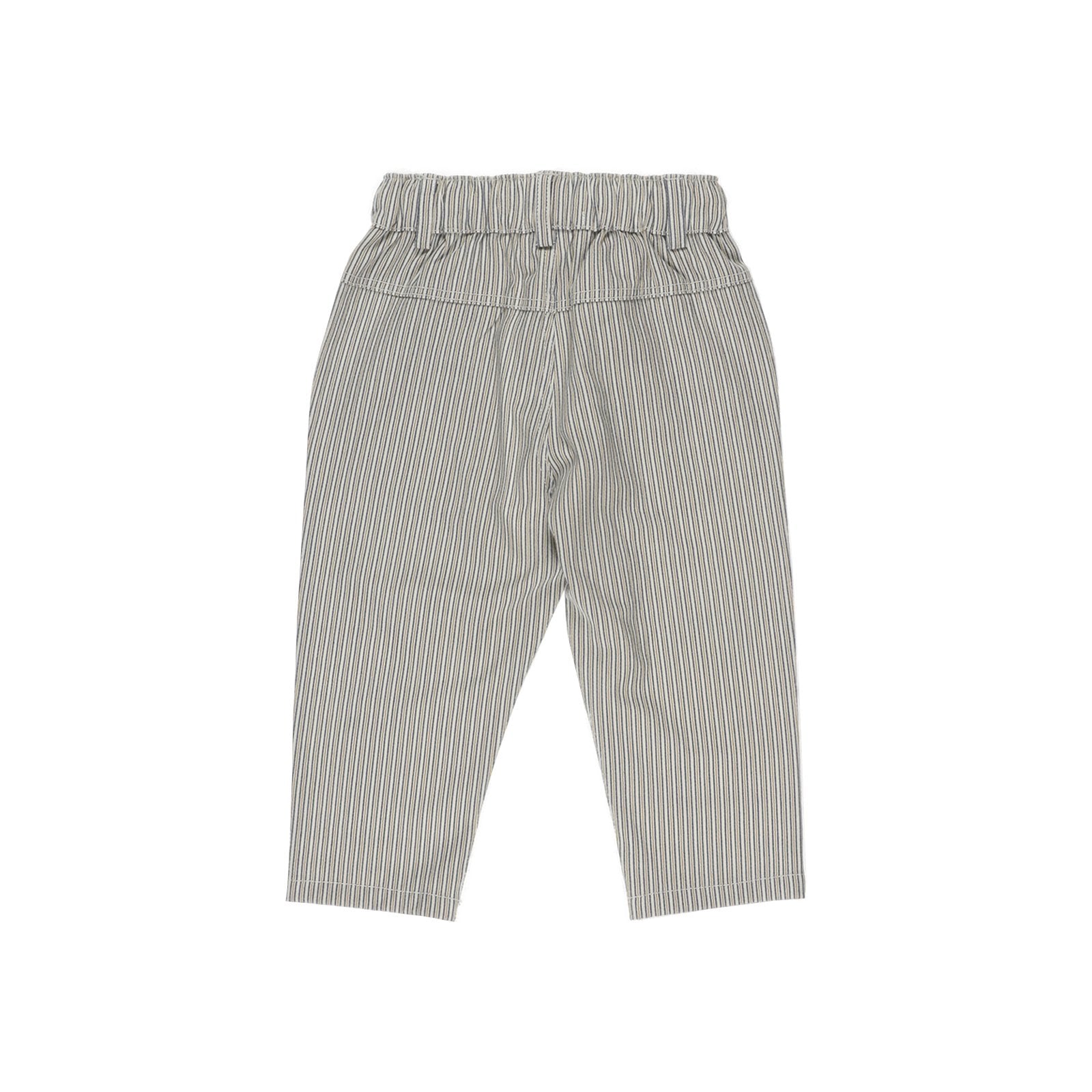 Pantaloni eleganti cu elastic in talie PANCO - Holiday Time, cu dungi Bej, pentru baietei