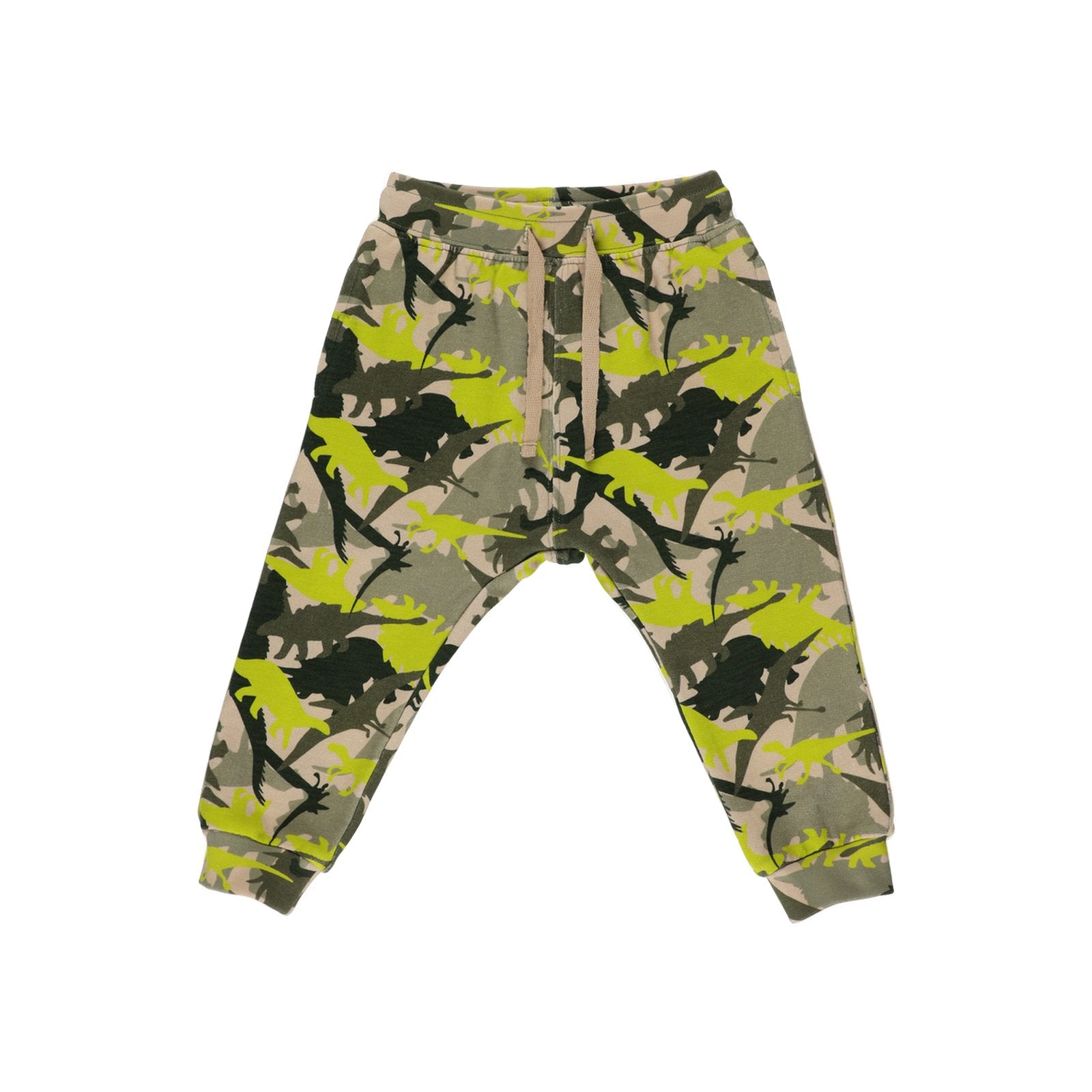 Pantaloni sport PANCO - Dino Jungle, Kaki, pentru baietei