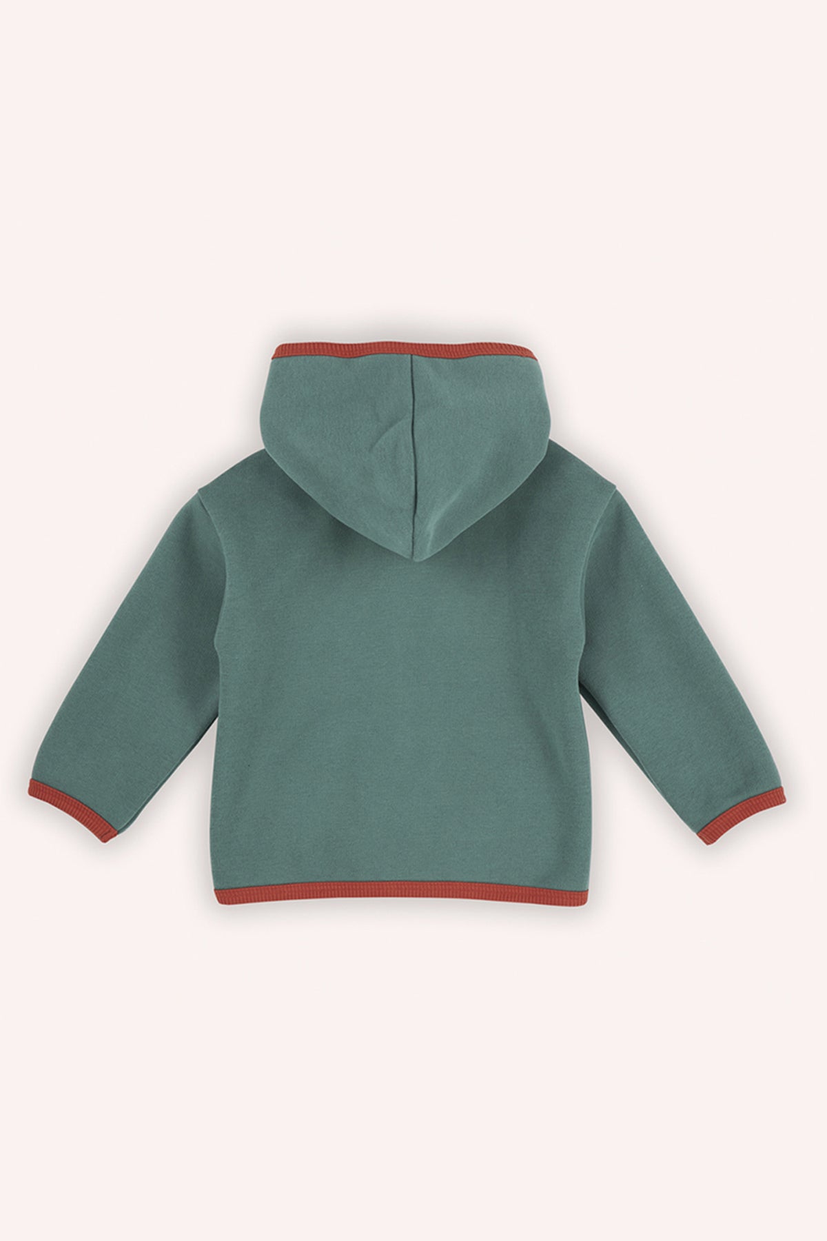 Hanorac gros din fleece, cu gluga si fermoar, PANCO - Retro Journey, Verde, pentru baieti