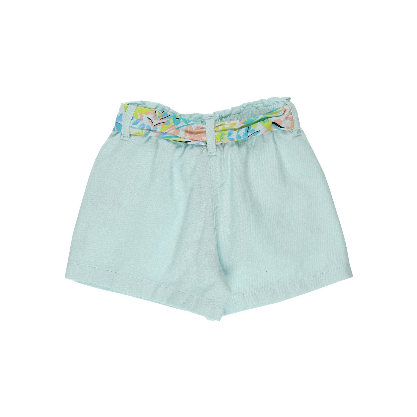 Pantaloni scurti cu esarfa in talie PANCO - Jungle, Verde Mint, pentru fetite