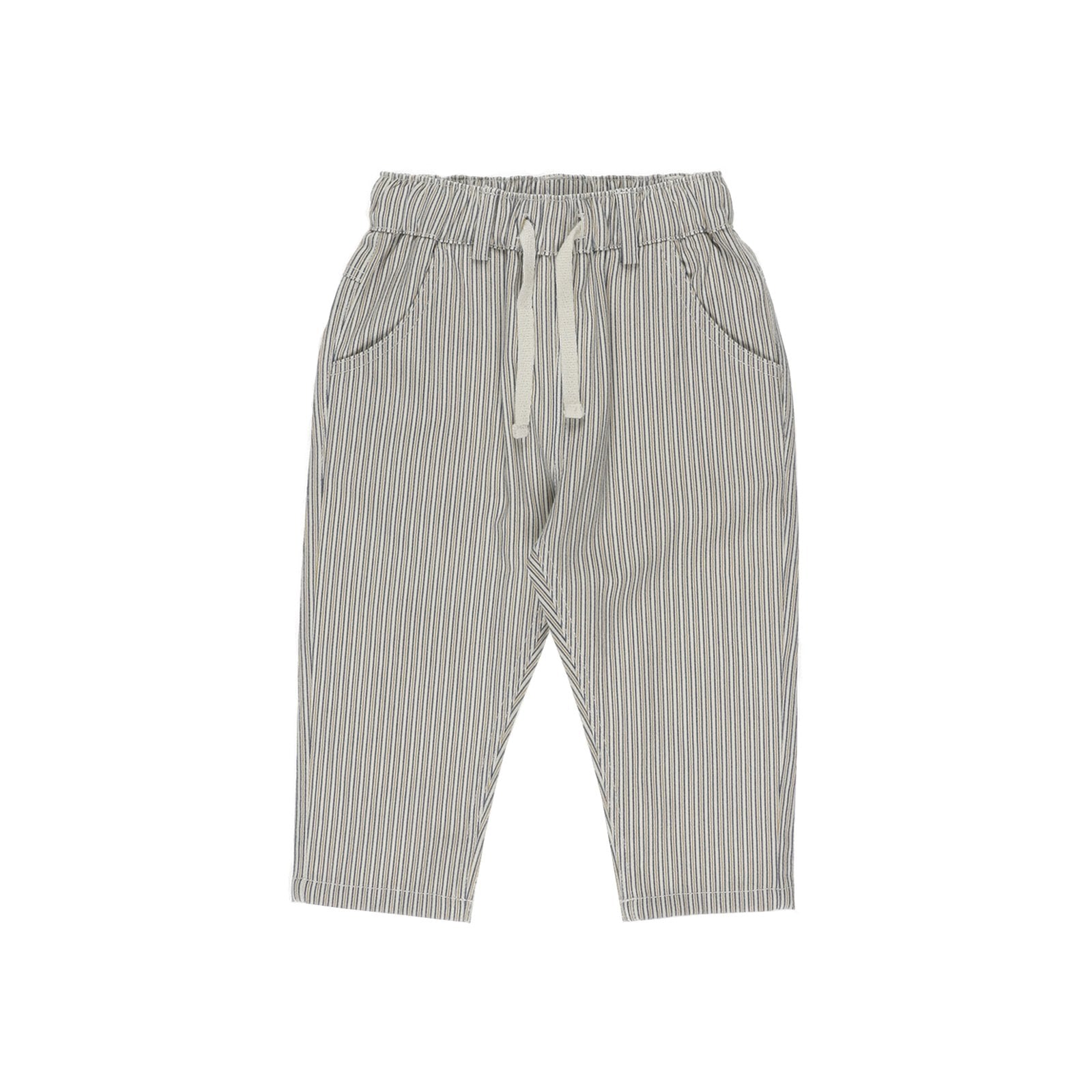 Pantaloni eleganti cu elastic in talie PANCO - Holiday Time, cu dungi Bej, pentru baietei