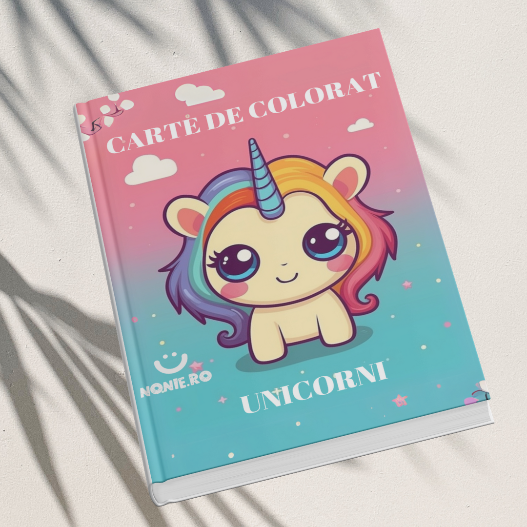 Carte de colorat digitala - Unicorni, 193 pagini, NONIE