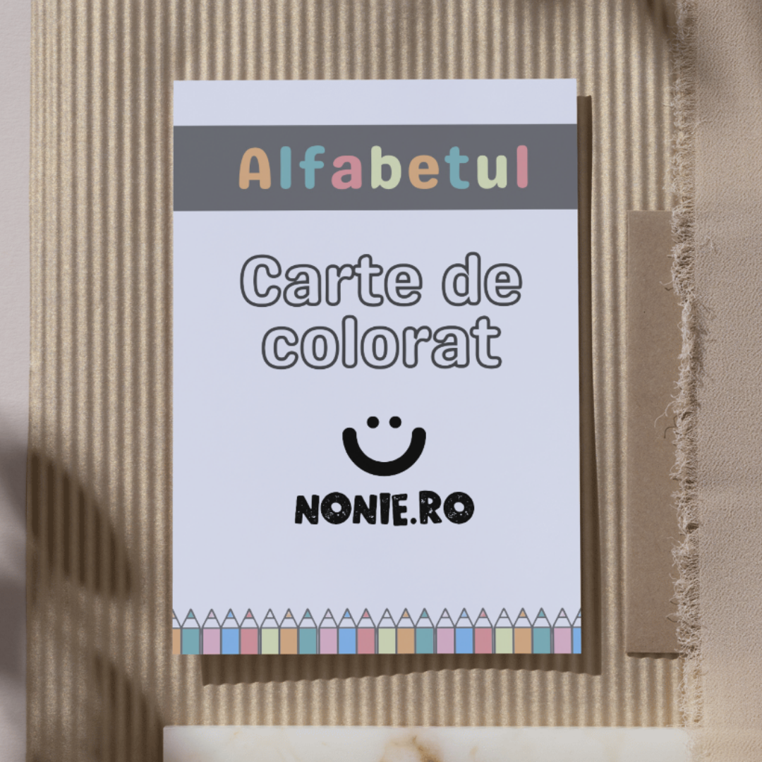 Carte de colorat digitala - Alfabetul, 27 pagini, NONIE