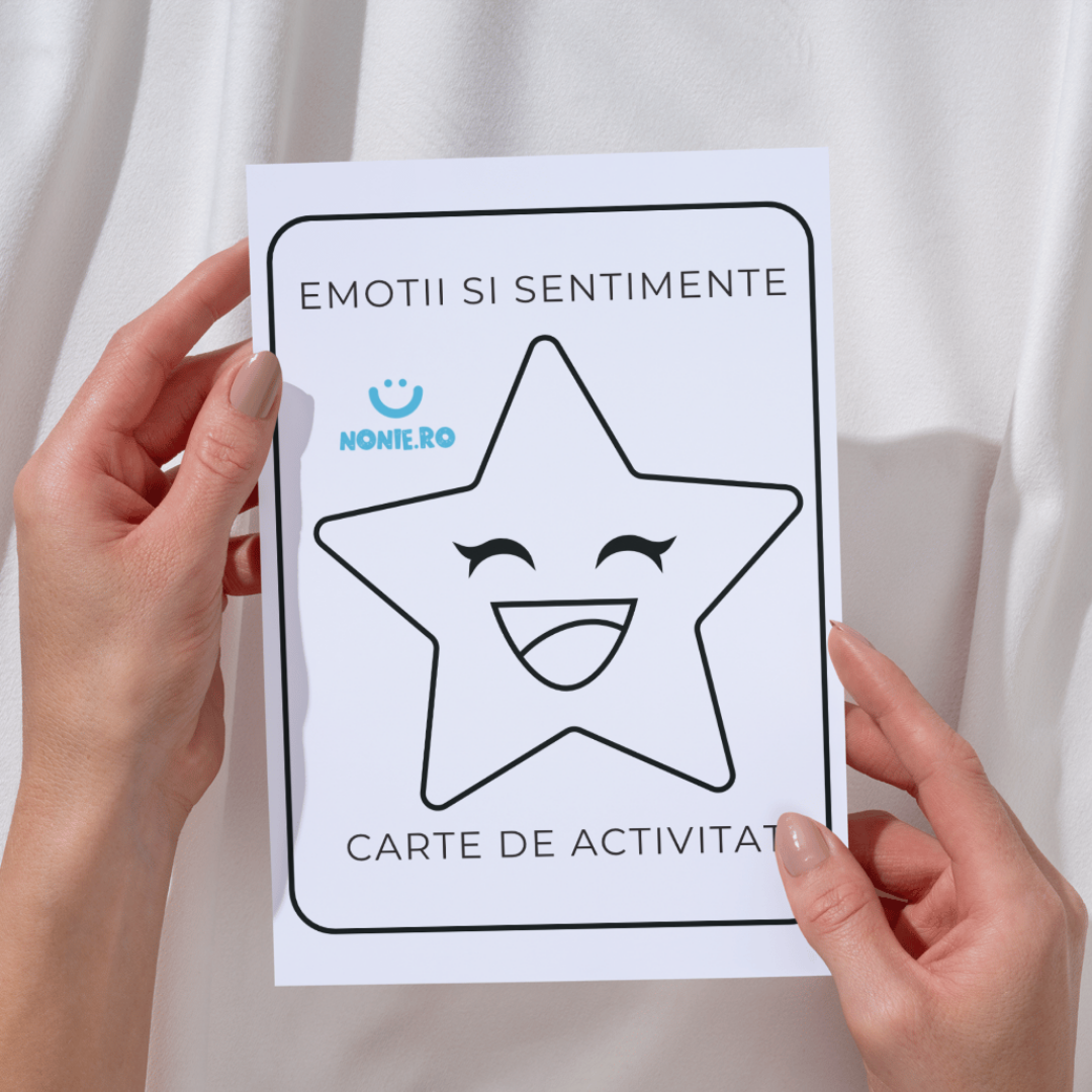Carte de activitati si colorat digitala - Emotii si Sentimente, 29 pagini, NONIE