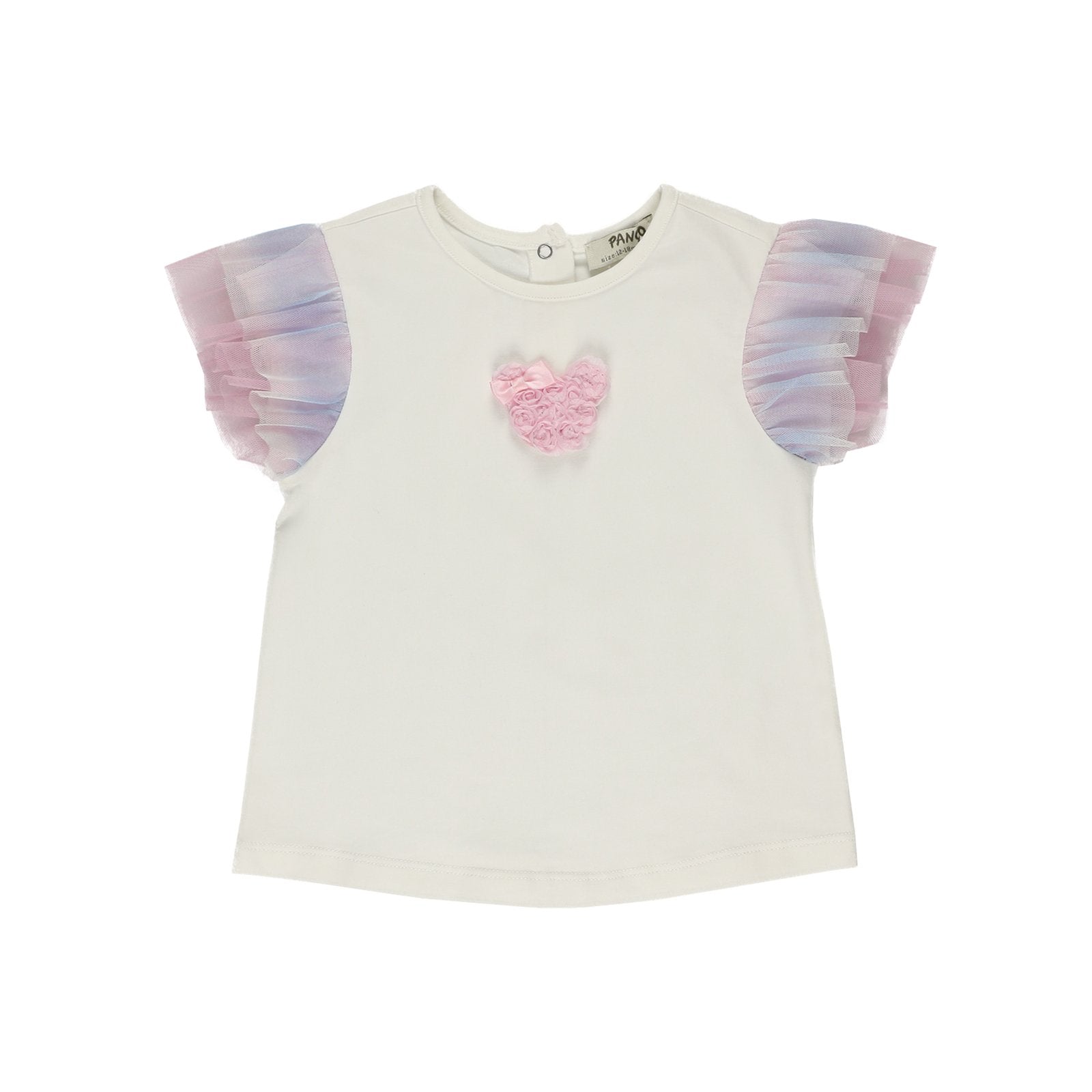 Set 2 piese: tricou si fusta tutu PANCO - Rainbow, Multicolor, pentru fetite