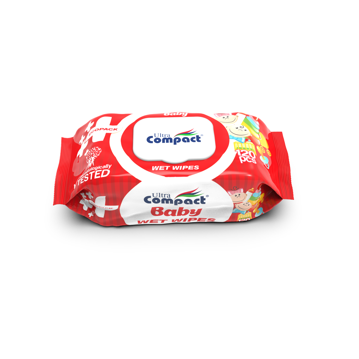 Servetele umede cu capac - BABY Ecopack, 0% alcool și parabeni, pentru bebelusi, 120 buc