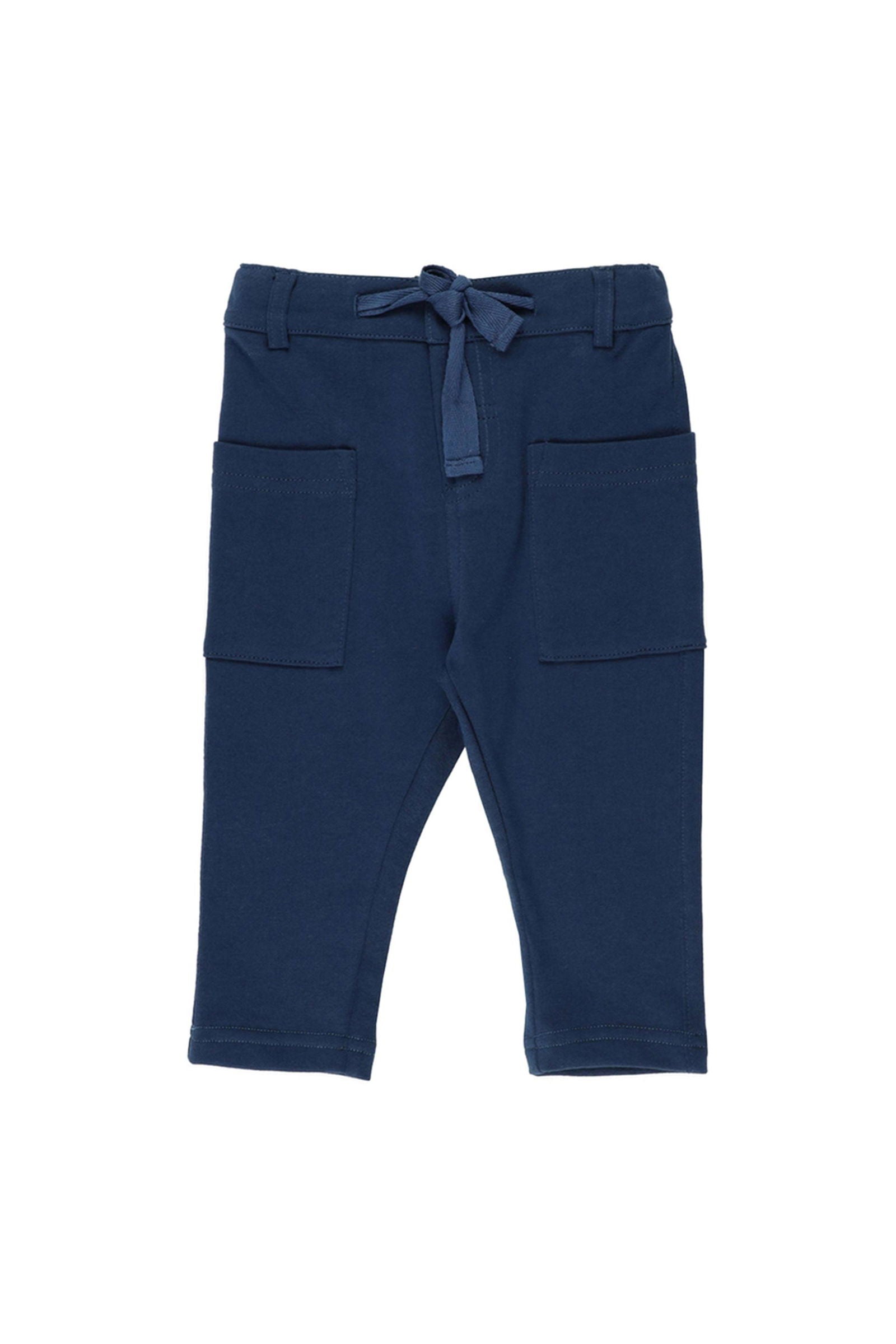 Pantaloni sport cu buzunare patrate, PANCO - Moments, Bleumarin, pentru baieti