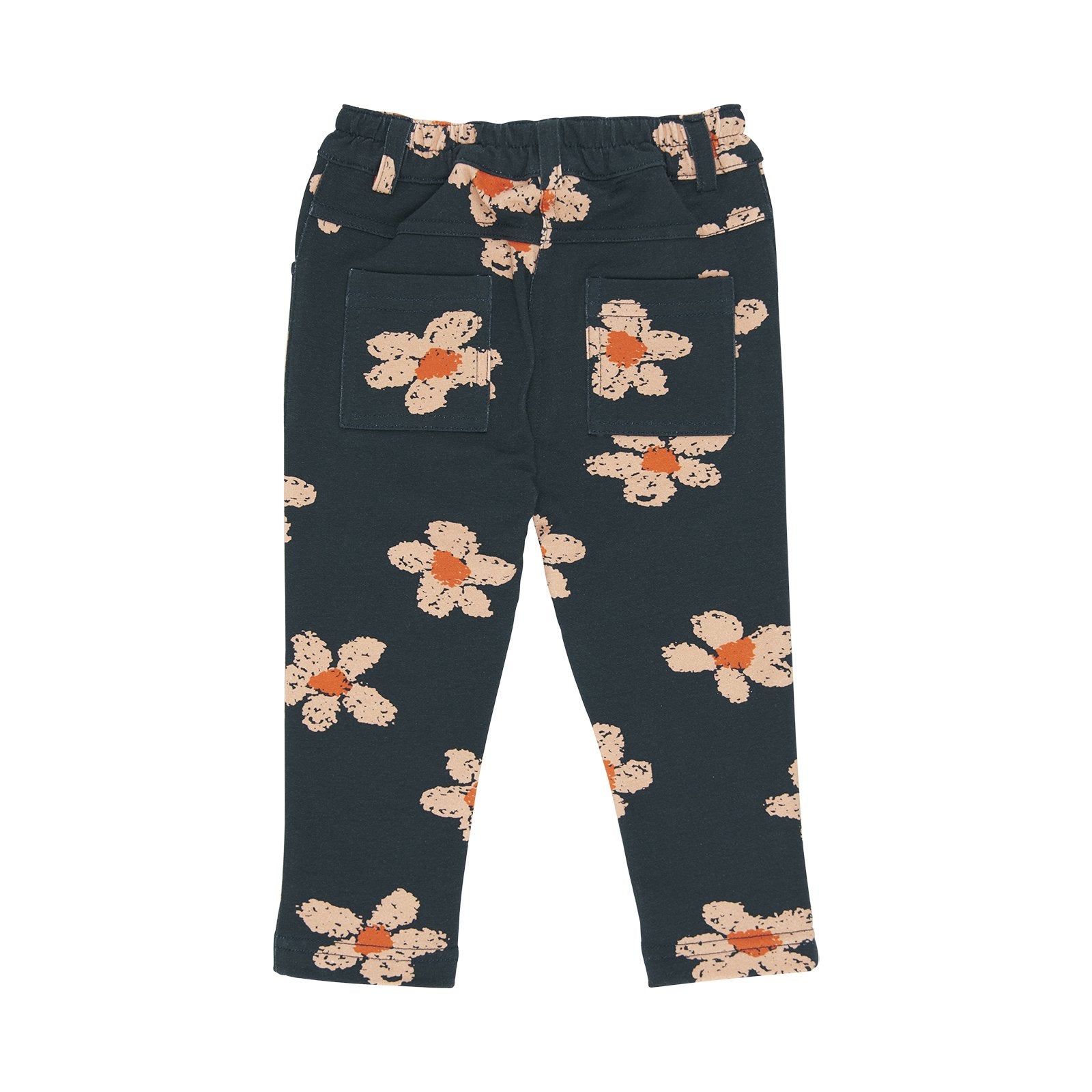 Pantaloni cu imprimeu floral PANCO - Good Day, Negru, pentru fetite