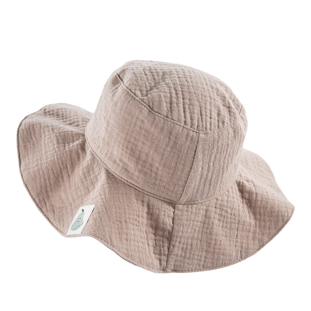 Palarie din muselina, EEVI, Bej, pentru fetite si baieti